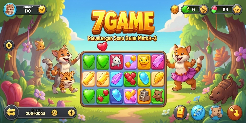 Gameplay seru dengan berbagai tantangan Match-3 yang mengasyikkan.
