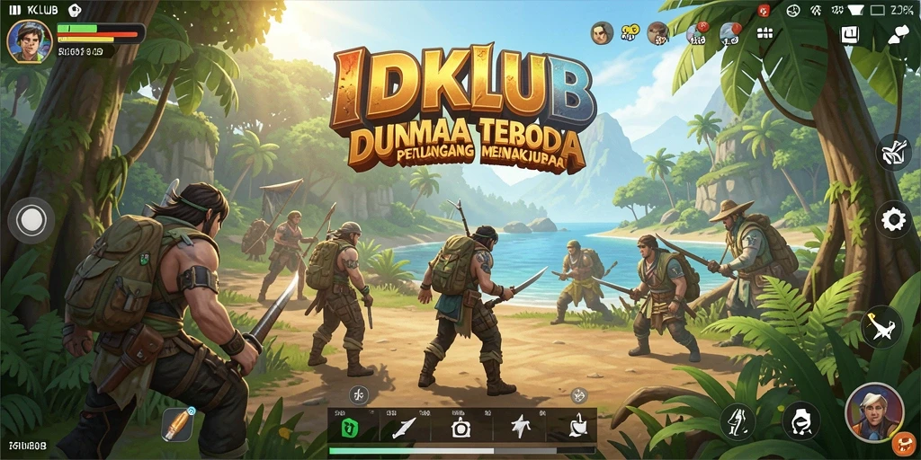 Tampilan gameplay Open World yang menakjubkan dalam IDKLUB.