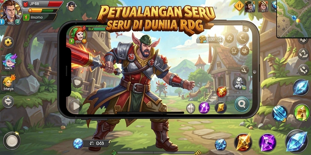 Screenshot gameplay JPS88 menampilkan petualangan RPG yang mendebarkan.