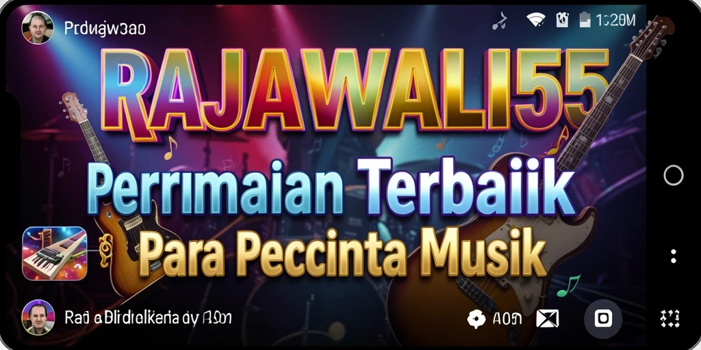 Screenshot utama RAJAWALI55 menampilkan gameplay menarik dari pengguna bernyanyi.